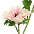 Floristik24 Kunstig anemone rosa 6stk