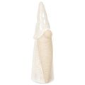 Floristik24 Dekorativ gnomfigur, lys keramikk, skandinavisk stil, 18 cm, 3 deler