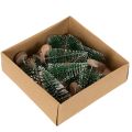 Kunstige mini-juletrær som