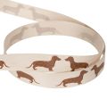 Gavebånd med dachshundmotiv for DIY og håndverk, 15 mm x 18 m | Floristik24.no