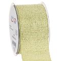 Floristik24 Dekorativt bånd med glitter, bredt bånd til gaveinnpakning, 55 mm bredt, 15 m langt