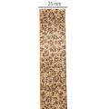 Leopardmønster gavebånd for kreativ dekorasjon og blomsterdekorasjon, 25 mm x 20 m | Floristik24.no