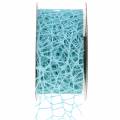 Floristik24 Dekorbånd mesh-bånd lyseblå Tiffany 40mm 10m