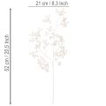 Kunstig bærgren, hvit, dekorasjon, hobbyartikler, 52 cm | Floristik24.no
