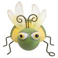 Floristik24 Hagefigur bie, dekorativ figur metallinsekt H9,5cm grønngul