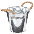 Blank metallbøtte med