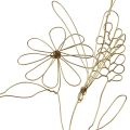 Floristik24 Blomsterkrans metall dekorativ henger gullmotiv eng 110cm