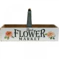 Floristik24 Plantekasse, blomsterdekorasjon, trekasse for planting, blomsterkasse nostalgisk utseende 41,5×16cm