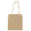 Blomsterkrukke av papir ribbet med folie 12x12cm 8 stk | Floristik24.no