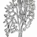 Floristik24 Dekorativt trebøk sølv, tresilhouett laget av metall, dekorativt tre på mangotre