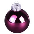 Juletrekuler glasstrekuler Berry Mix Ø5cm 24 stk Berry rosa beige krem skinnende | Floristik24.no