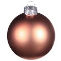 Juletrekuler sølv aprikos glasskuler Ø5cm 24 stk | Floristik24.no