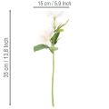 Kunstig julerosebukett, julebukett, 35 cm, 6 stk. | Floristik24.no