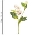 Kunstig blomsterdekorasjon med julerose, 30 cm bukett med 4 stk. | Floristik24.no
