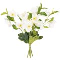 Floristik24 Julerose kunstig blomst hvit dekorativ kunstig blomsterbukett, 40 cm, 4 stk.