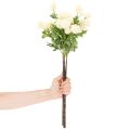 Kunstig krysantemumblomst, kremhvit bukett, dekorativ gren, stor 56 cm, 4 stk. | Floristik24.no