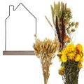 Floristik24 DIY boks blomsterbar med tørkede blomster hus 34,5×24,5cm