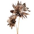 Floristik24 Kunstig georgineblomst, langstilket med to blomster, 75 cm