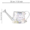 Dekorativ vannkanne hortensia metall vintage blomster 30x11x14,5cm | Floristik24.no
