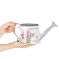 Dekorativ vannkanne i metall, lavendel, retro hagedesign, 30 × 11 × 14,5 cm | Floristik24.no