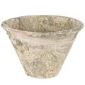 Floristik24 Dekorativ harpiks potteplanter leire terrakotta Ø17cm H11cm 2stk
