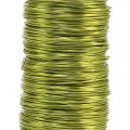 Floristik24 Deco emaljert tråd limegrønn Ø0,50mm 50m 100g