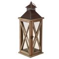 Floristik24 Dekorativ lanterne tre vintage tre lanterne brun 17×17×50cm