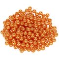 Floristik24 Dekorative oransje perler, 8 mm, 250 stk.