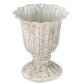 Floristik24 Dekorativ trofé metallbeger vintage look grå hvit H14,5cm