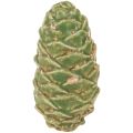 Dekorative keramiske kongler, assortert grønn, gul, brun, 8,5 cm, 6 stk. | Floristik24.no