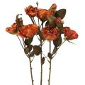 Floristik24 Deco rose bukett kunstige blomster rose bukett oransje 45cm 3stk