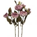 Floristik24 Deco rosebukett kunstige blomster rosebukett fiolett 45cm 3stk