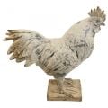 Dekorativ hane for hage dekorativ figur stein utseende H26cm