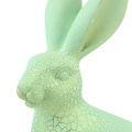 Floristik24 Dekorativ kanin sittende grønt gull craquelur borddekorasjon H23,5cm