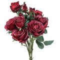 Floristik24 Deco roser røde kunstroser silkeblomster 50cm 3stk
