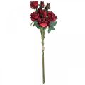 Floristik24 Deco roser røde kunstroser silkeblomster 50cm 3stk