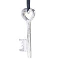 Floristik24 Dekorativ nøkkel dekorativ henger metall sølv 4x11cm 6stk
