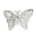 Floristik24 Dekorative sommerfugler metall hengende dekorasjon sølv 5cm 30stk