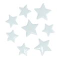 Floristik24 Deco stjerner til å drysse hvit 4-5cm 72p
