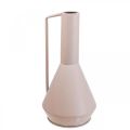 Floristik24 Dekorativ vase dekorative kanne i metall lys rosa 19,5cm H38,5cm