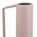 Floristik24 Dekorativ vase dekorative kanne i metall lys rosa 19,5cm H38,5cm