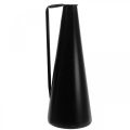 Floristik24 Dekorativ vase metallhåndtak gulvvase svart 20x19x48cm