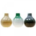 Floristik24 Dekorative vaser, keramiske vaser sett sfærisk H10,5cm Ø9cm 3stk