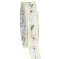 Floristik24 Gavebånd med Bellis-blomstermønster for håndverk og pakking, 25 mm x 20 m