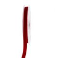 Floristik24 Deco bånd rød fløyel 10mm 9,5m