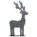 Floristik24 Dekorativ figur hjort laget av filt 60cm grå