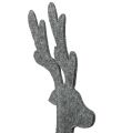 Floristik24 Dekorativ figur hjort laget av filt 60cm grå