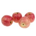 Floristik24 Dekorative frukter dekorative eple rød-oransje Ø9cm 4stk