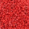 Floristik24 Dekorative granulat røde dekorative steiner 2mm - 3mm 2kg