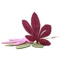 Deco henger tre høstløv rosa lilla grønn 12x10cm 12stk